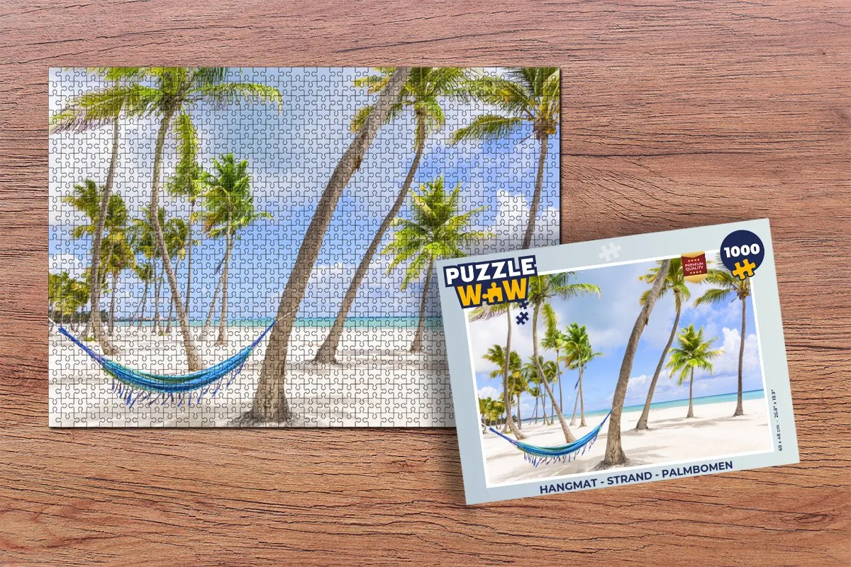 PuzzleWow Strand Legpuzzel 1000 Stuks - Multicolor