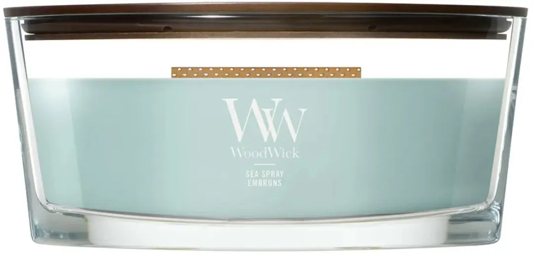 WoodWick Hearthwick - Sea Spray - Ellipse Geurkaars - 50 branduren