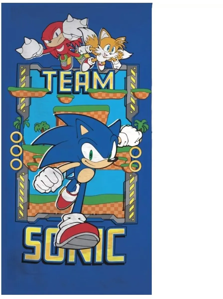 Team Sonic strandlaken 70 x 140 cm