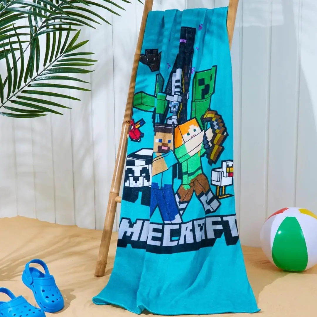 Minecraft Strandlaken - Groen - afbeelding 2 van 3