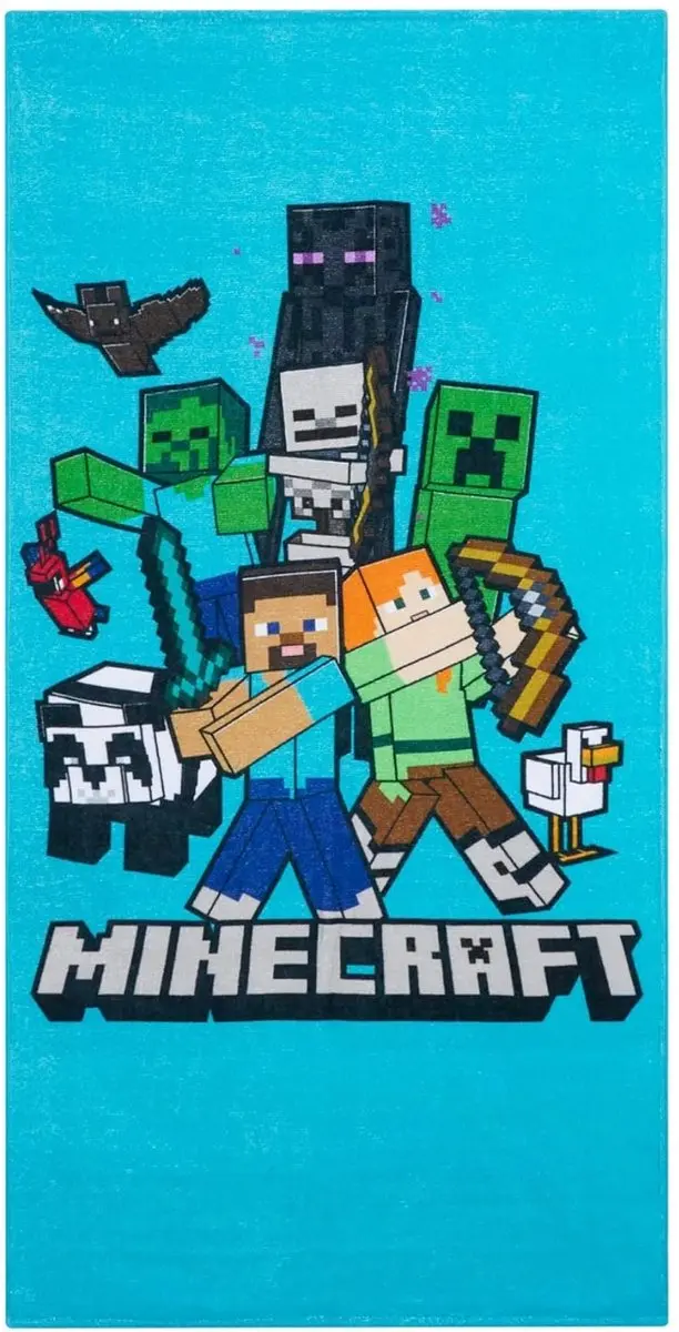 Minecraft Strandlaken - Groen - afbeelding 3 van 3