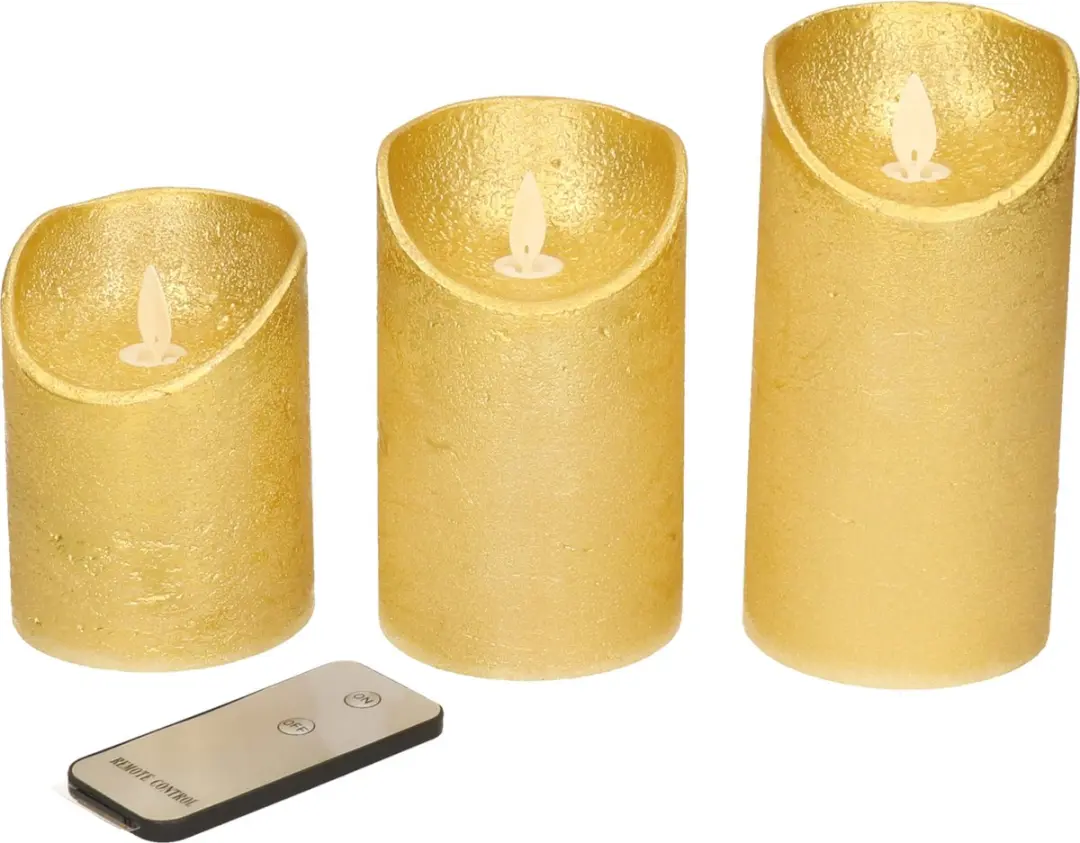 Anna's Collection LED Kaarsen Goud