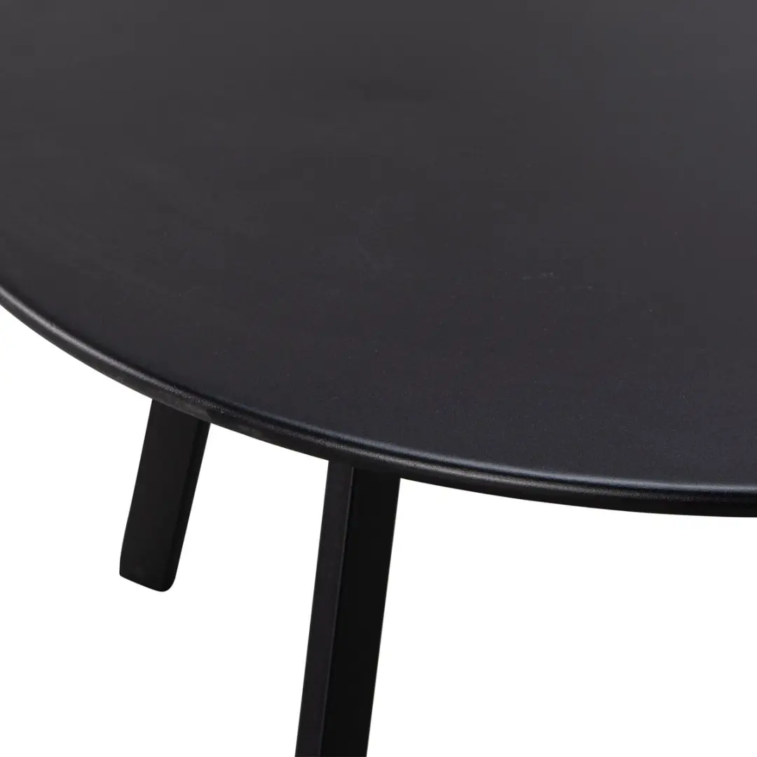 WOOOD Fer Bijzettafel - Zwart Ø70cm - afbeelding 5 van 6