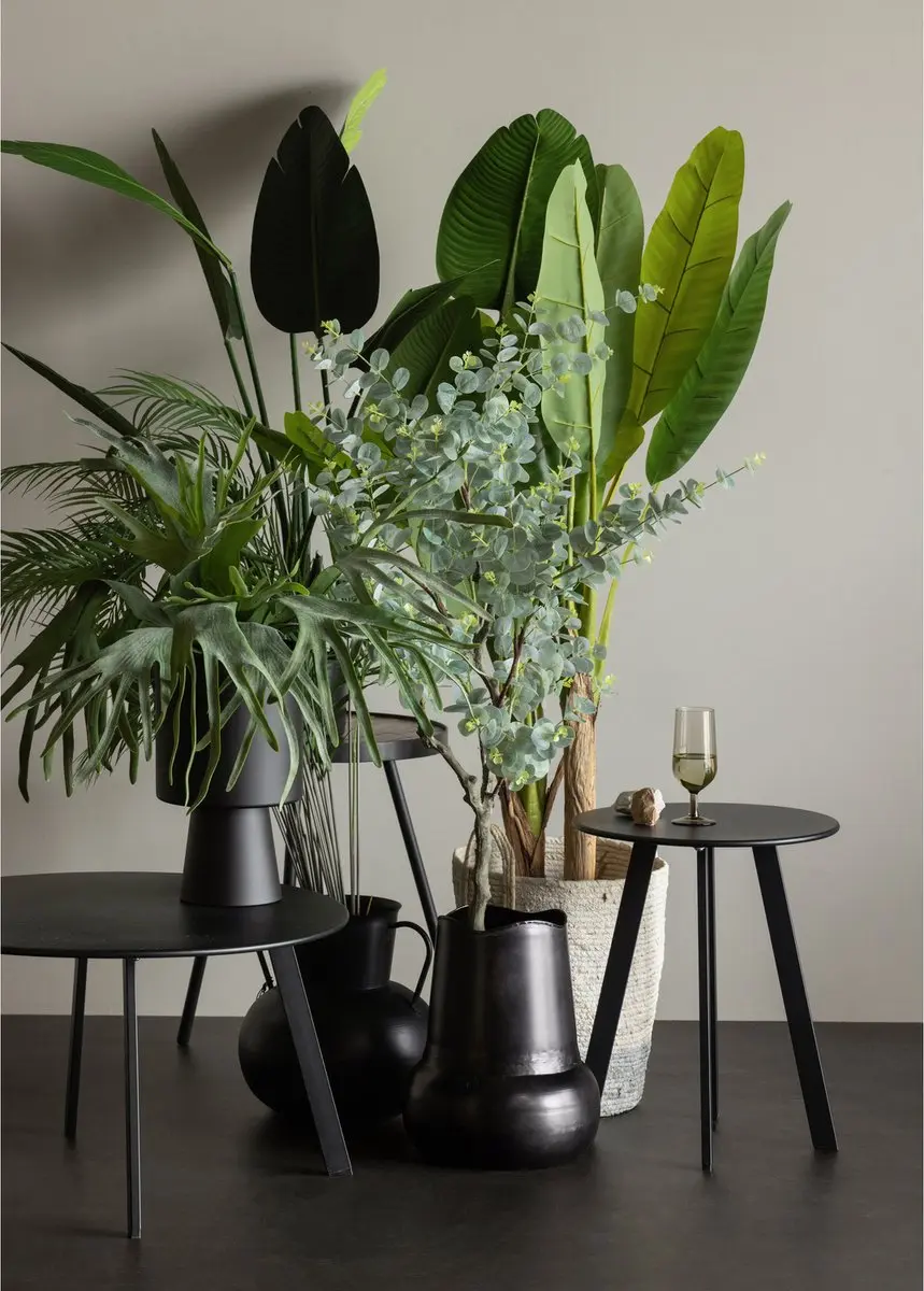 WOOOD Fer Bijzettafel - Zwart Ø70cm - afbeelding 4 van 6