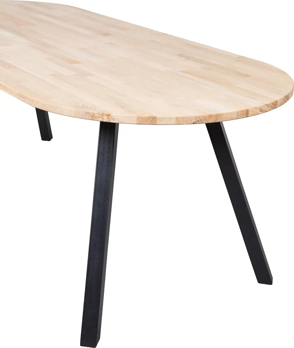 WOOOD Tablo Ovale Tafel 220x90cm - Onbehandeld - afbeelding 5 van 6