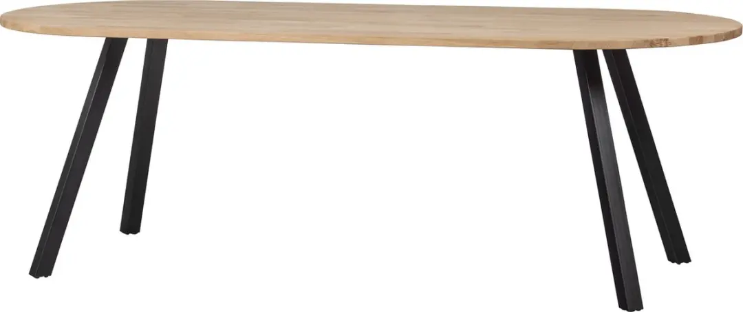 WOOOD Tablo Ovale Tafel 220x90cm - Onbehandeld - afbeelding 6 van 6