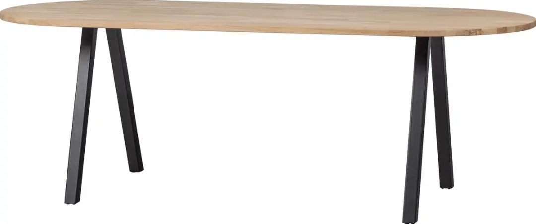 WOOOD Tablo Ovale Tafel 220x90cm - Onbehandeld - afbeelding 2 van 6