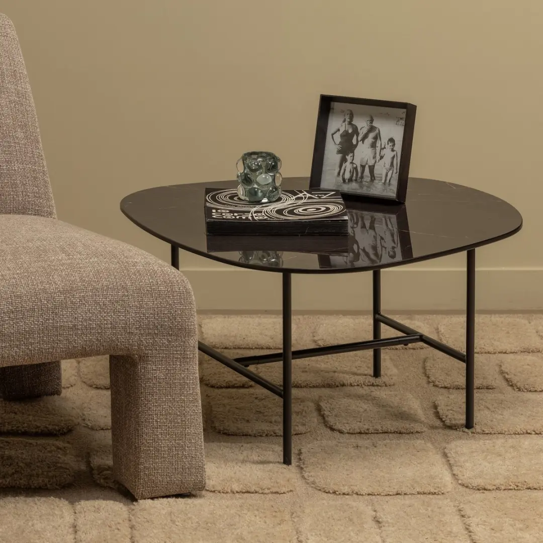 WOOOD Vajen Salontafel 34x80x60cm - Zwart - afbeelding 3 van 6