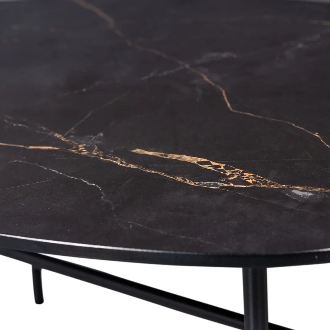 WOOOD Vajen Salontafel 34x80x60cm - Zwart - afbeelding 6 van 6