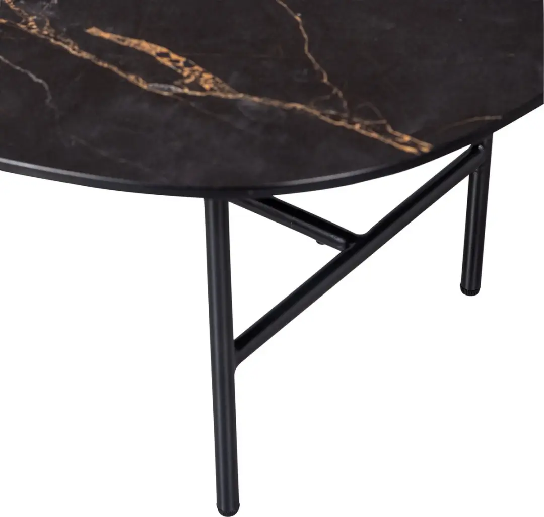 WOOOD Vajen Salontafel 34x80x60cm - Zwart - afbeelding 5 van 6