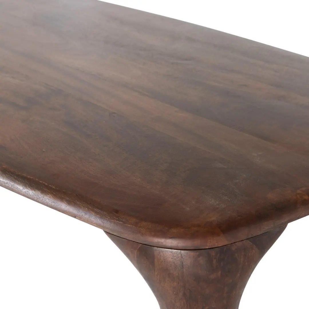 WOOOD Fiore Eettafel Mangohout 190x95cm - afbeelding 4 van 6