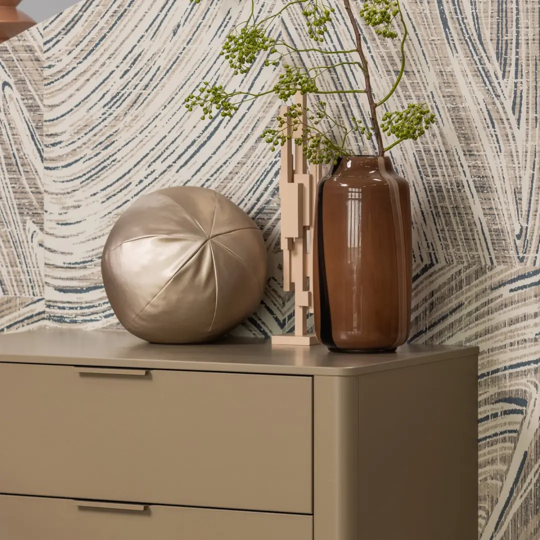 WOOOD Rodeo Bal Kussen 30x30cm - Naturel - afbeelding 3 van 5