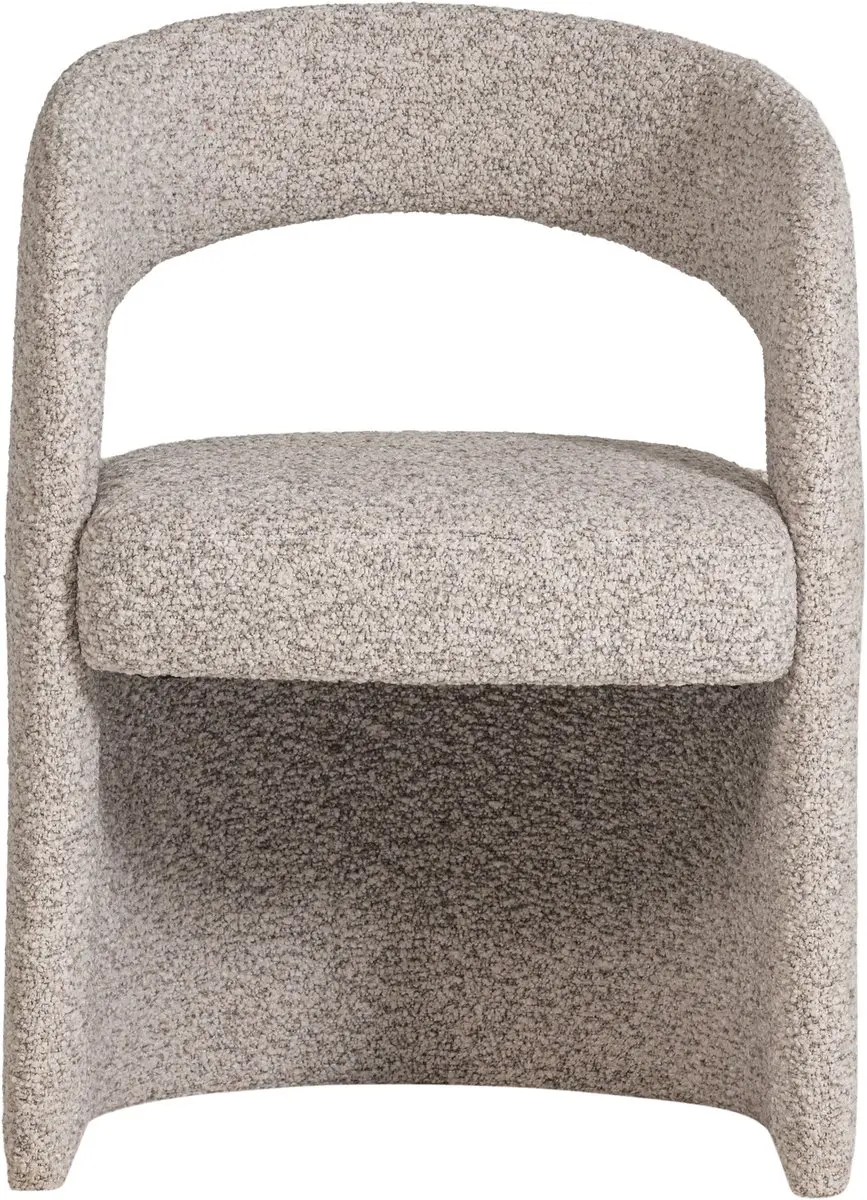 WOOOD Lanor Eetkamerstoel - Grove Bouclé Naturel - afbeelding 5 van 6