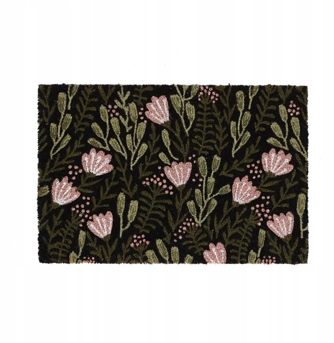 Kokosmat Bloemen 60x40 cm
