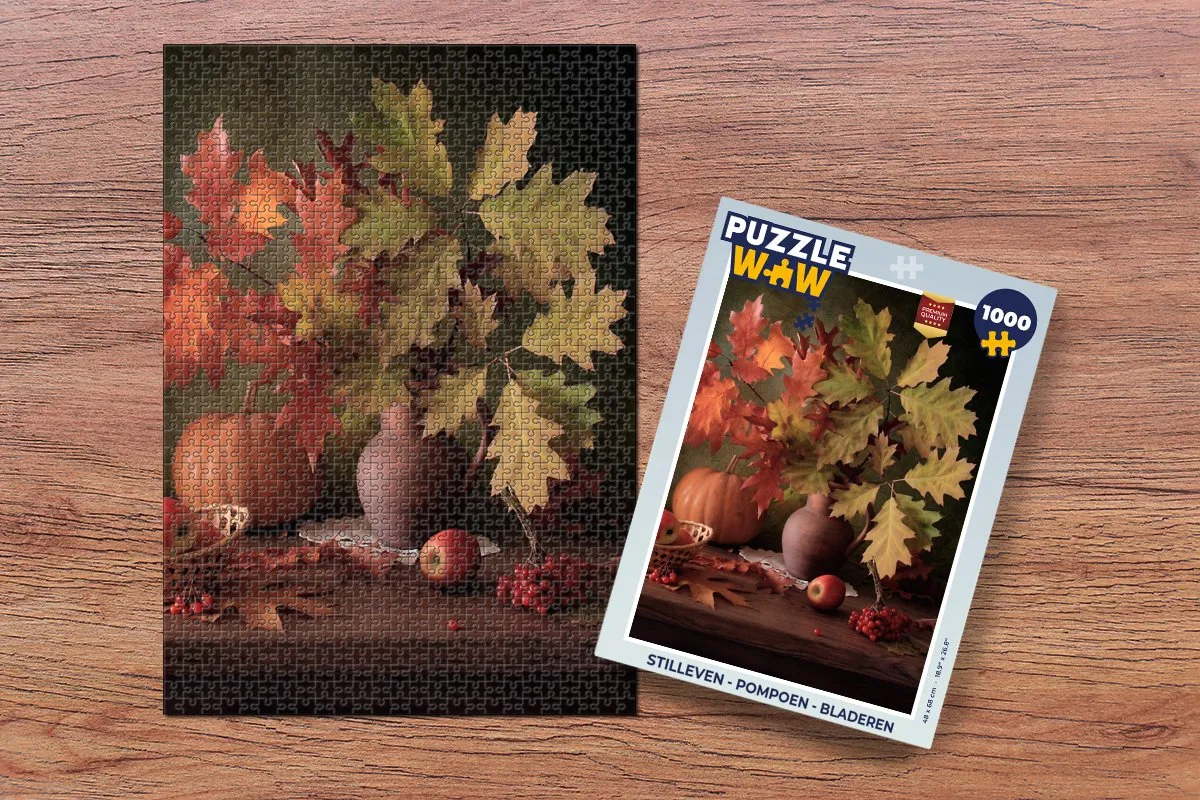 PuzzleWow Herfst Stilleven Legpuzzel 1000 Stuks - Multicolor