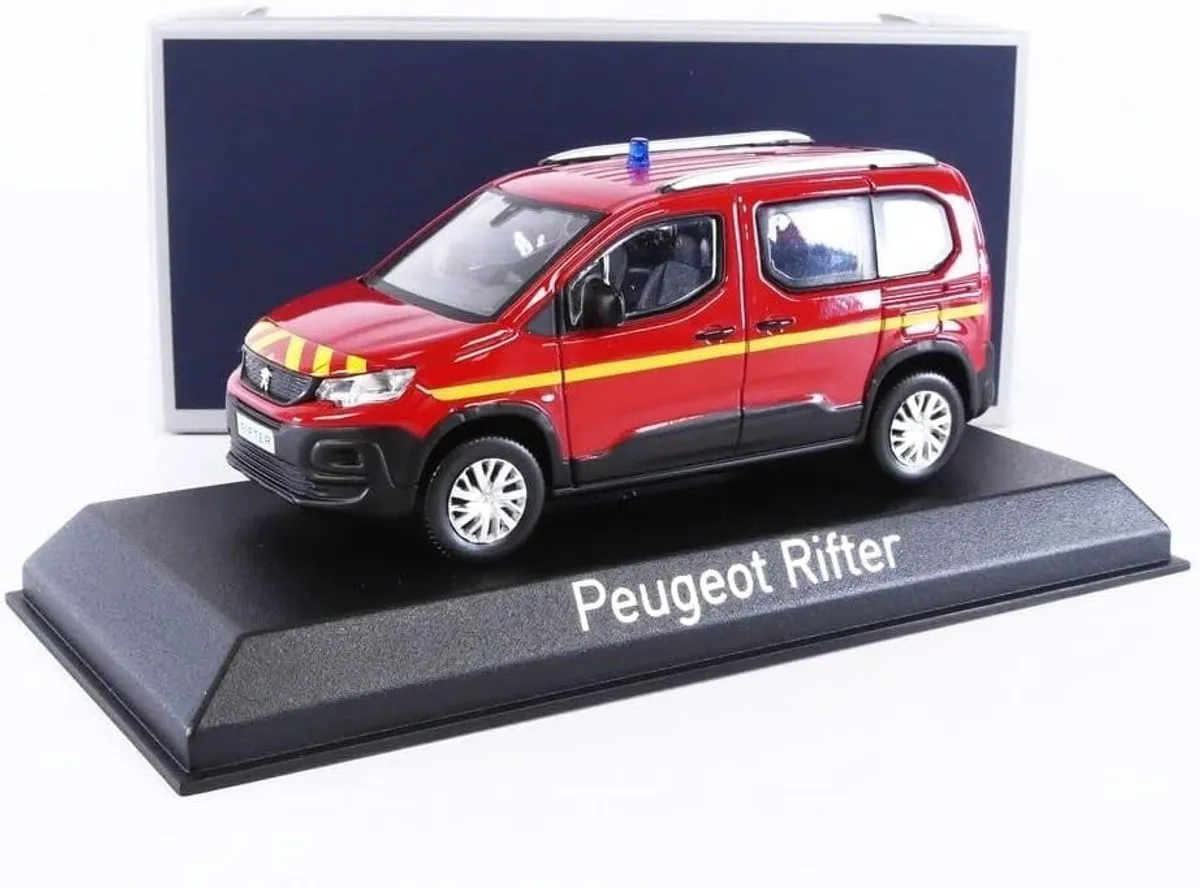 Peugeot Rifter 'Pompiers' 1:43 Norev - Rood