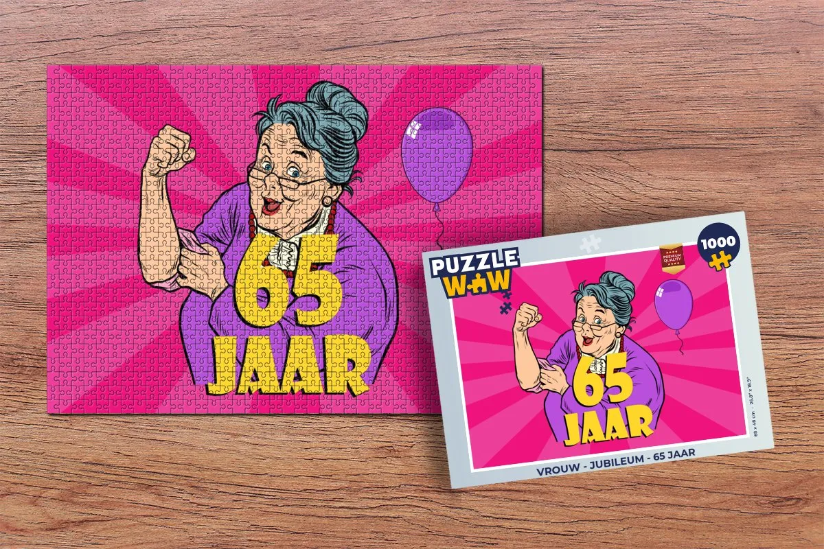 PuzzleWow Jubileum Legpuzzel 1000 Stuks - Multicolor
