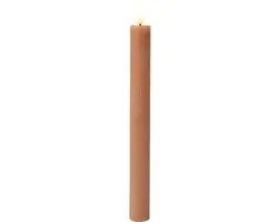 Lumineo LED Dinerkaarsen Set 2 Stuks - Bruin - afbeelding 4 van 4