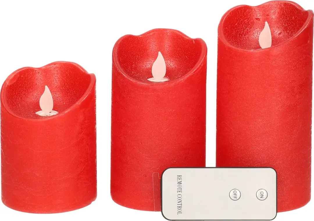 Lumineo Waving Kaarsen Set 3 Stuks