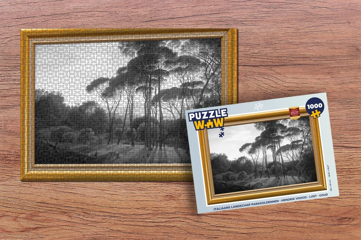 PuzzleWow Hendrik Voogd Legpuzzel 1000 Stuks - Goud