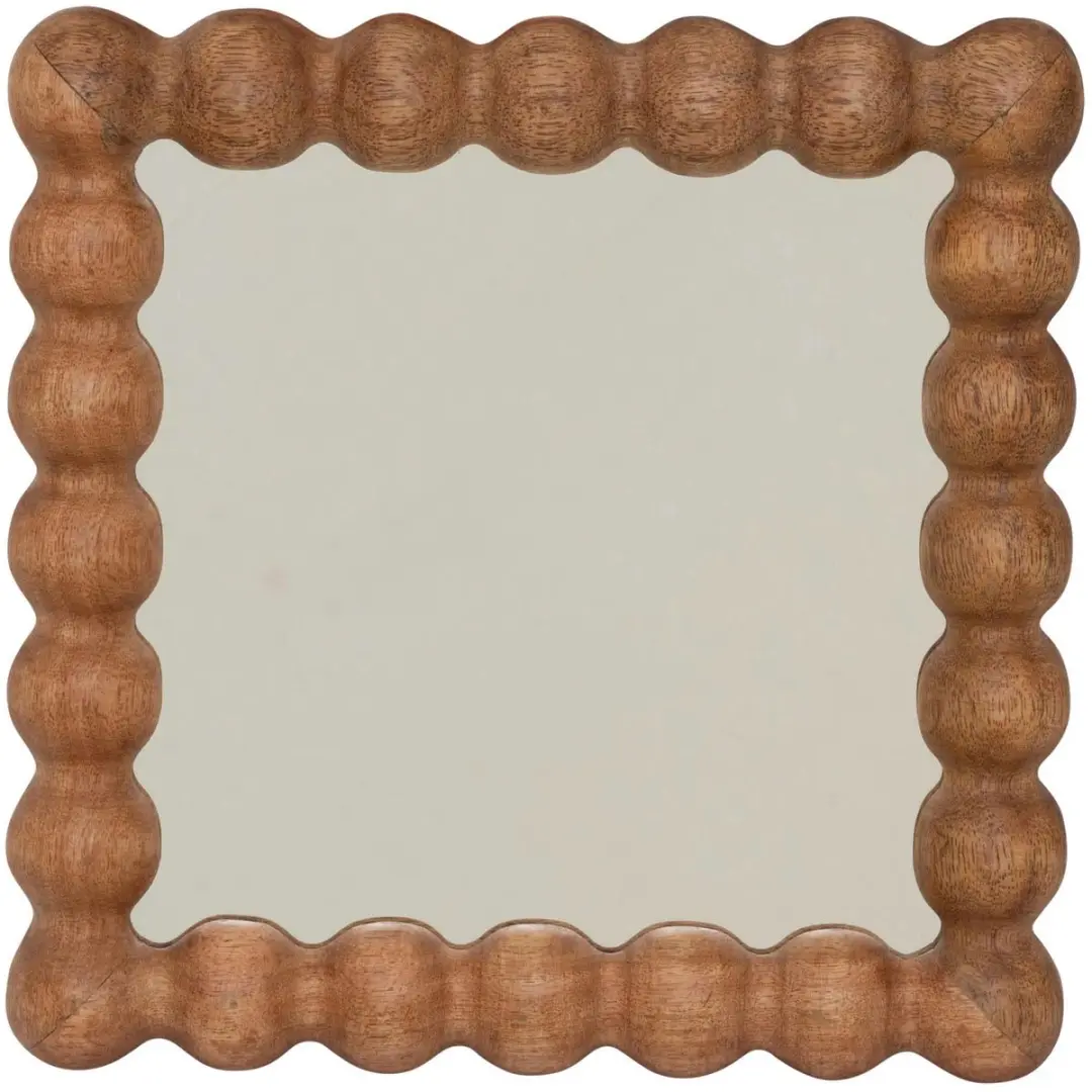Urban Nature Culture spiegel Sot Mango Hout 25x25x3 cm