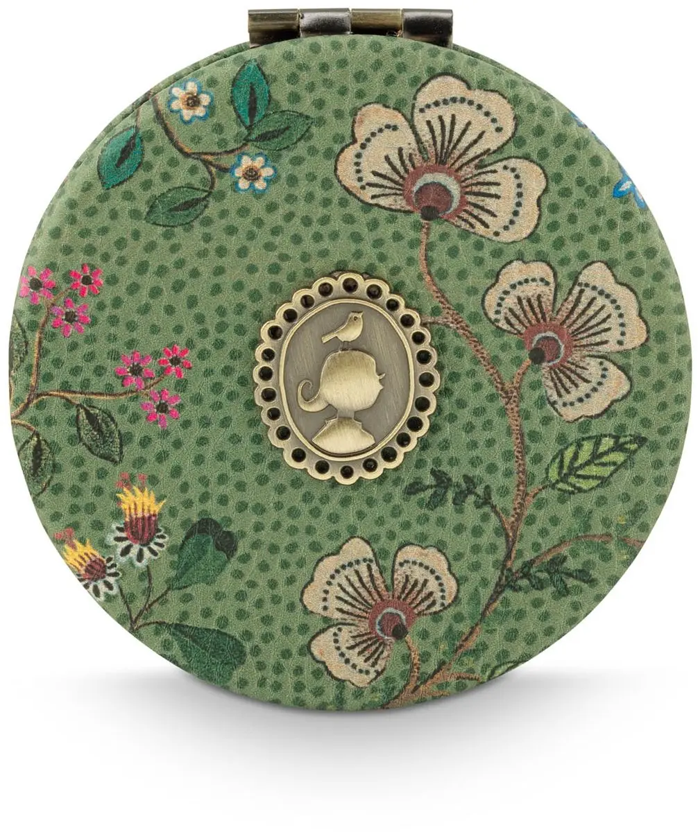 Pip Studio - Spiegel - Flora Bangalore Mini - Groen - 7x1x7cm