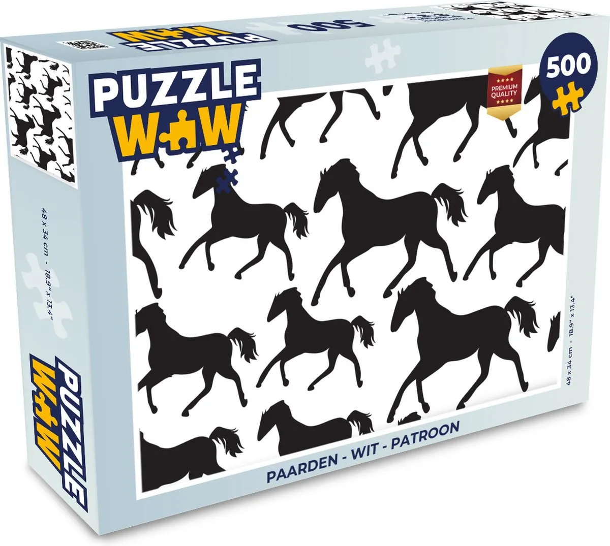 PuzzleWow Paarden Puzzel 500 Stuks