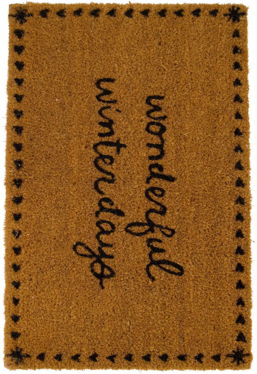 Zusss Deurmat Wonderful Winterdays Naturel Beige