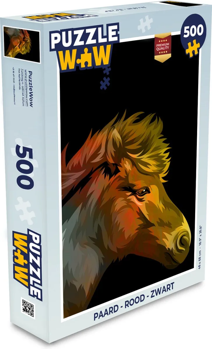 PuzzleWow Paard Legpuzzel 500 Stuks