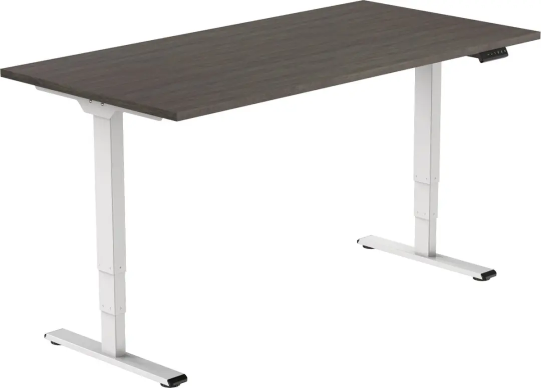 OrangeLabel elektrisch zit/sta bureau Eco frame wit maat 140x80. Voldoet aan de