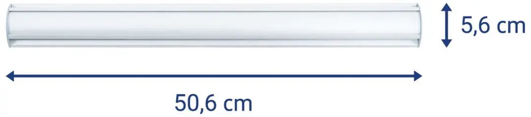 MAUL Ballfix Wandklemlijst 50.6cm - Zilver - afbeelding 2 van 6