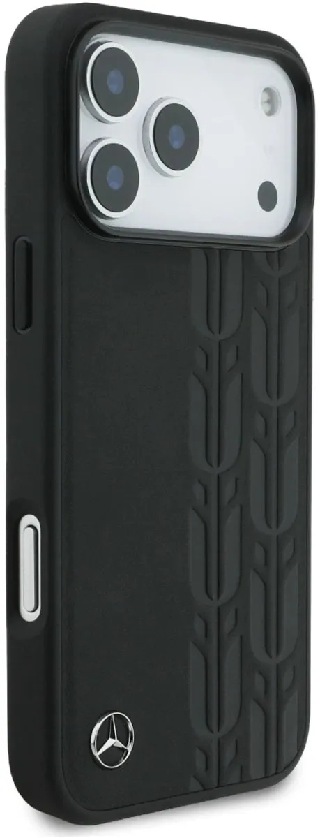 Mercedes Laurel Lederen Hoesje iPhone 17 Pro Max - Zwart - afbeelding 6 van 6