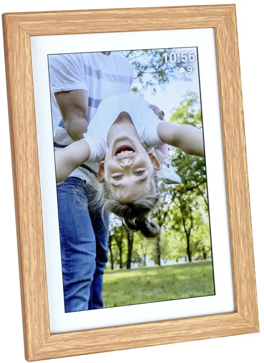 TFA Dostmann FRAMEO Digitale WiFi-fotolijst 10.1" 1280x800 - 32GB - Bruin/Wit - afbeelding 2 van 4
