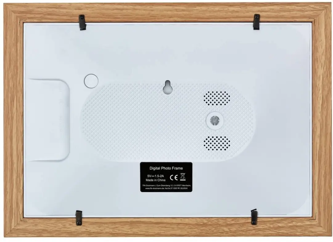 TFA Dostmann FRAMEO Digitale WiFi-fotolijst 10.1" 1280x800 - 32GB - Bruin/Wit - afbeelding 3 van 4