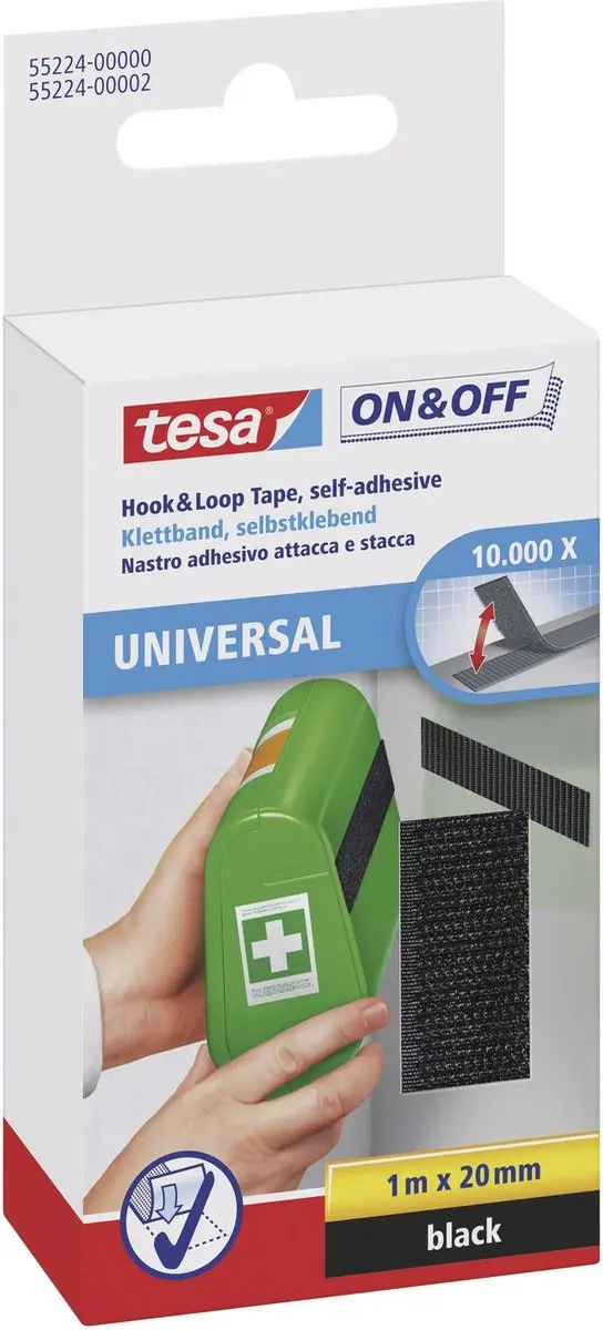 Tesa Klittenbandstrips 20mm