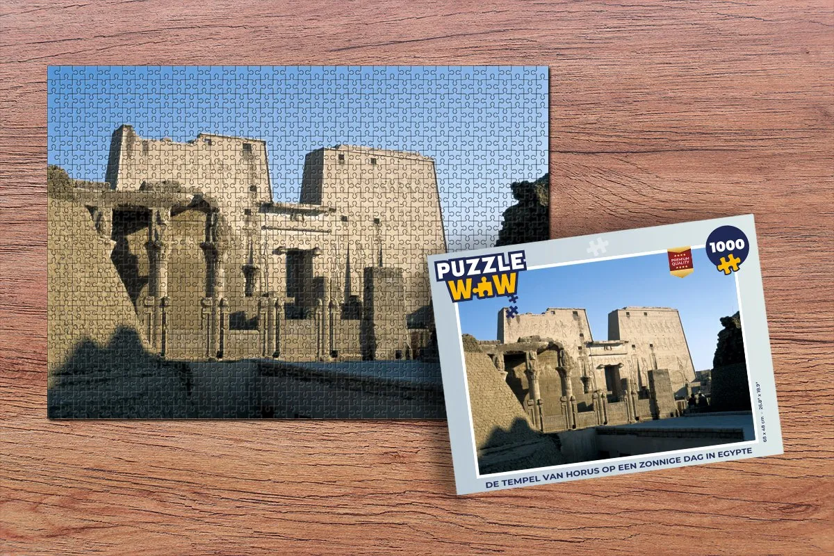PuzzleWow De Tempel van Horus Legpuzzel 1000 Stuks - Multicolor