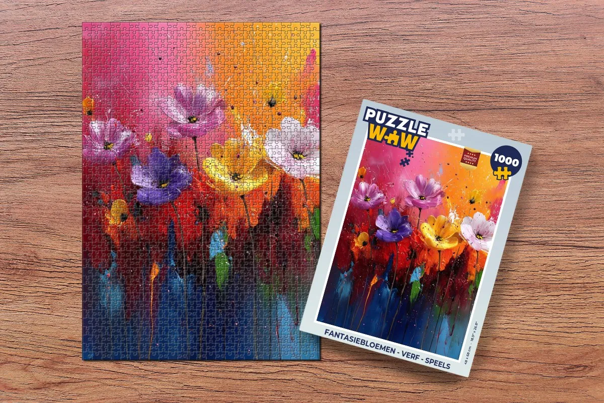 PuzzleWow Fantasiebloemen Legpuzzel 1000 Stuks - MPN 8721414222216