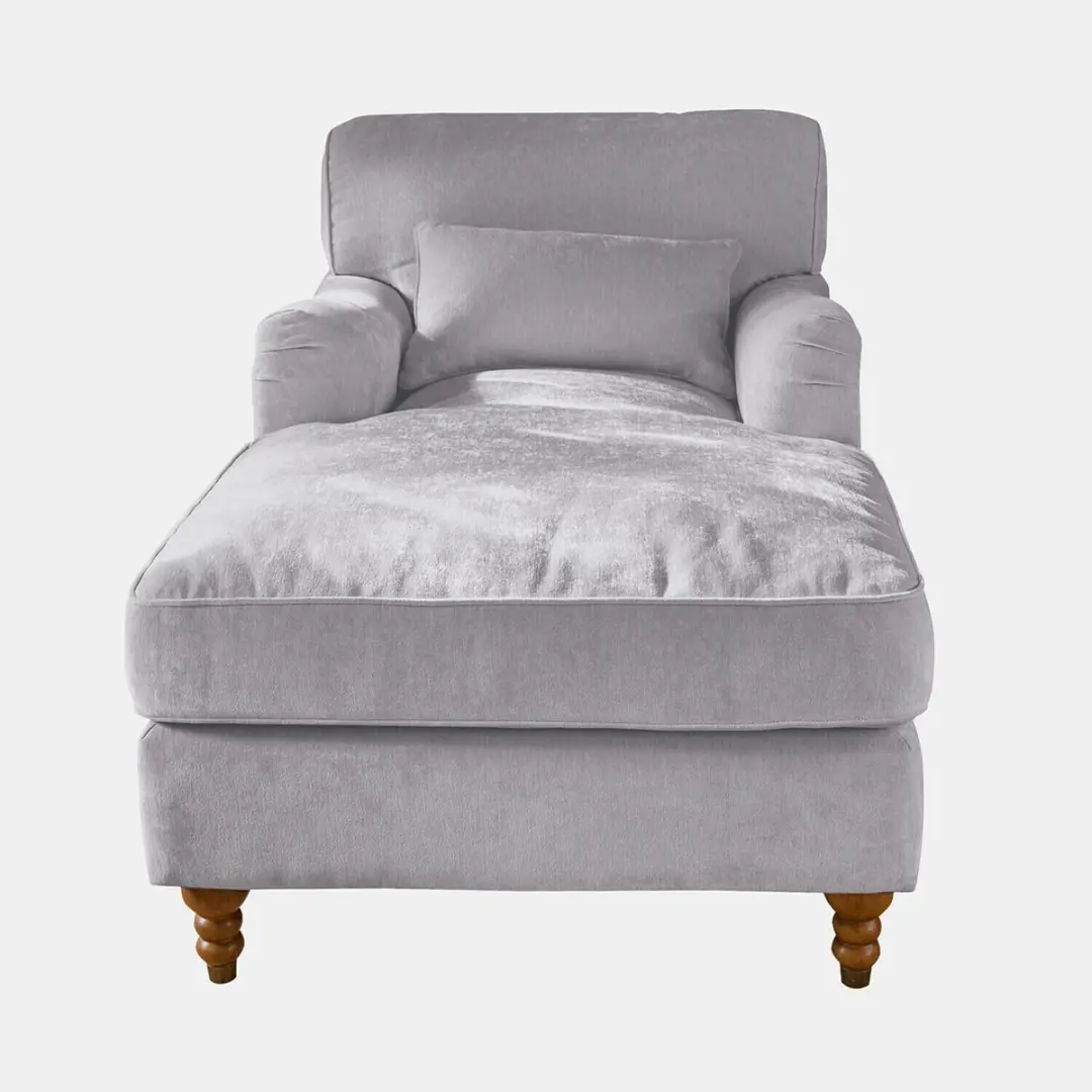 Loberon Chaise Longue Isa 1.5 Zit - Grijs - afbeelding 2 van 6