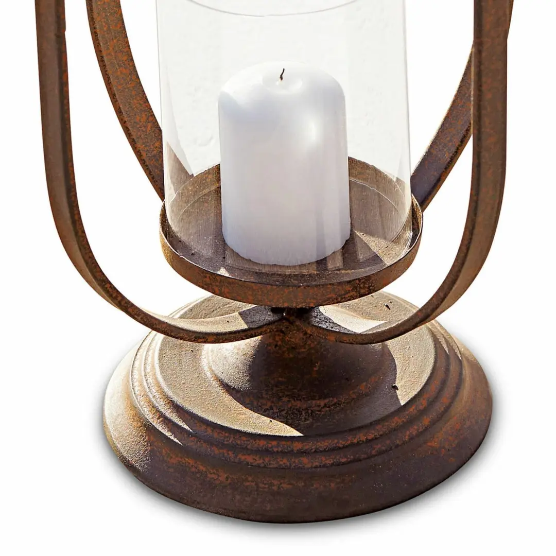 Loberon Saint-Denis Lantaarn - 24cm - Antiekbruin - afbeelding 3 van 6