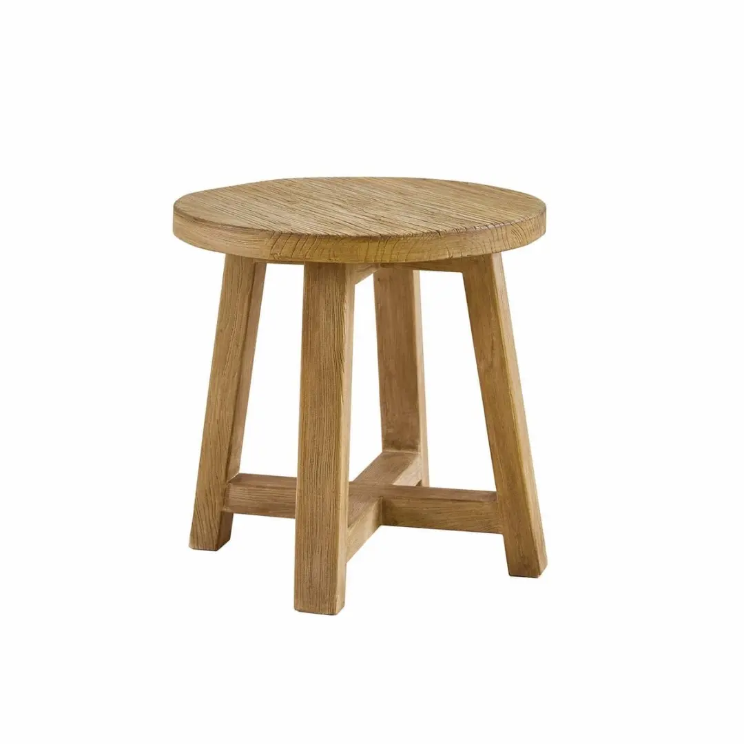 Loberon Gorivel Bijzettafel - Ø50cm Bruin - afbeelding 2 van 5