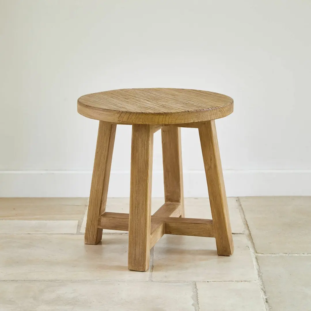 Loberon Gorivel Bijzettafel - Ø50cm Bruin - afbeelding 3 van 5