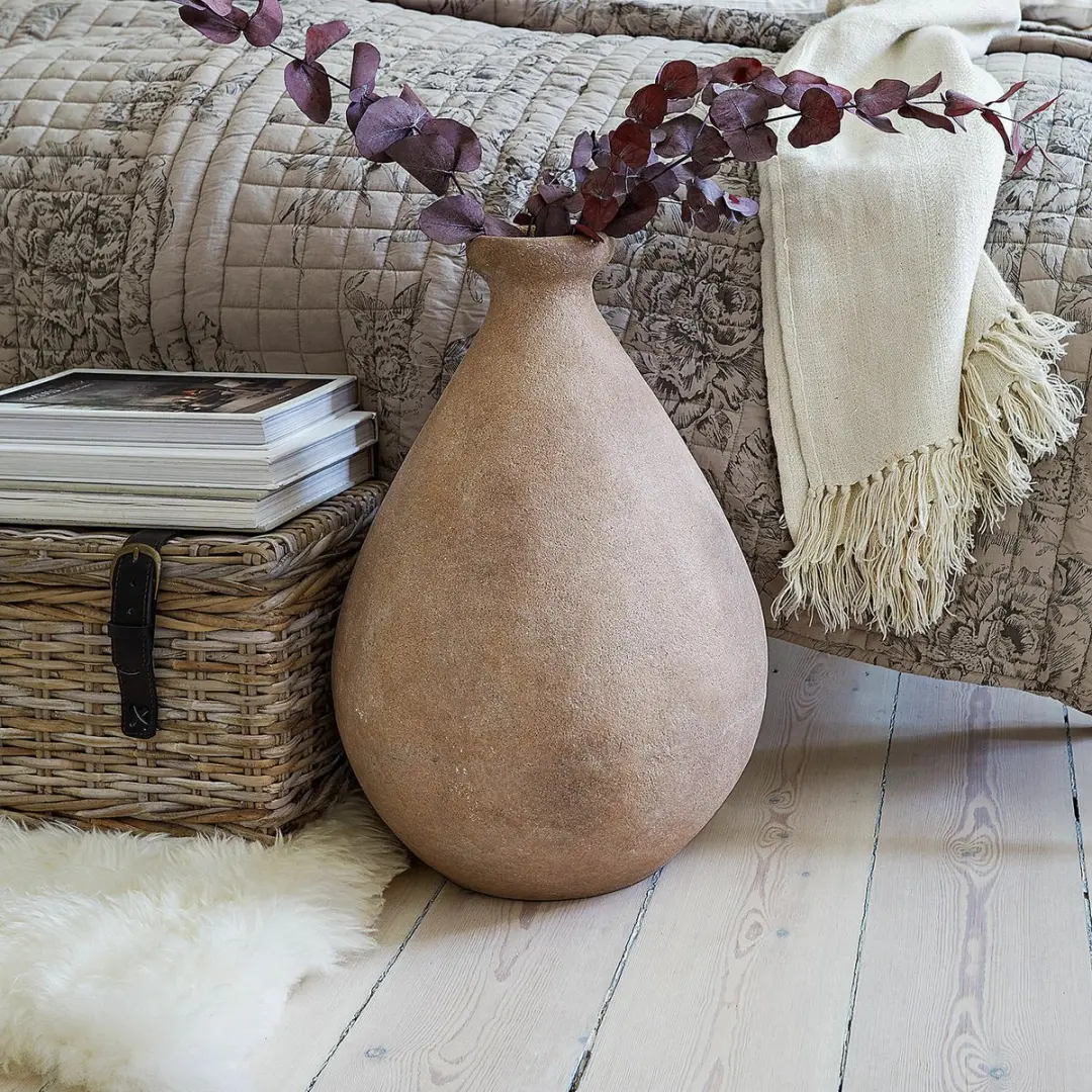 Loberon Vaas Sionach Beige - afbeelding 3 van 4