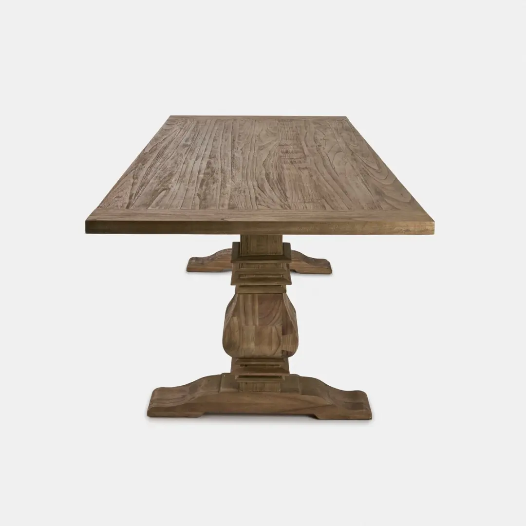 Loberon Cain Eettafel - 6 Personen - Bruin - afbeelding 3 van 6