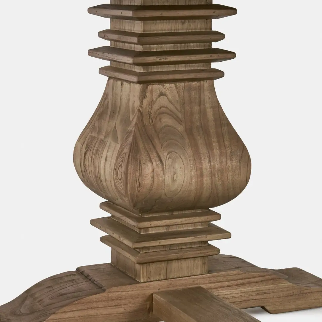 Loberon Cain Eettafel - 6 Personen - Bruin - afbeelding 4 van 6