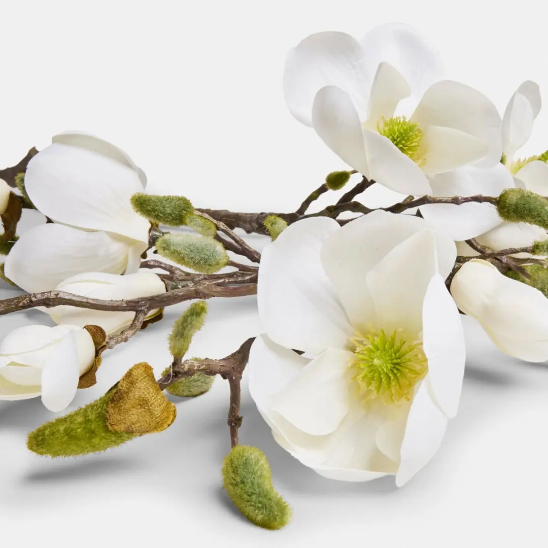 Loberon Aurélines Decoratieve Bloem Set - 2 Stuks - Crème - afbeelding 4 van 4