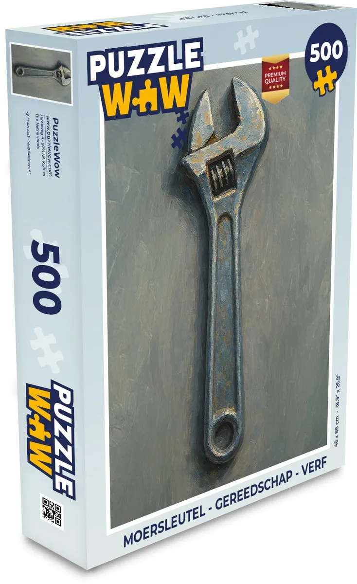 PuzzleWow Moersleutel Puzzel 500 Stuks - Moersleutel