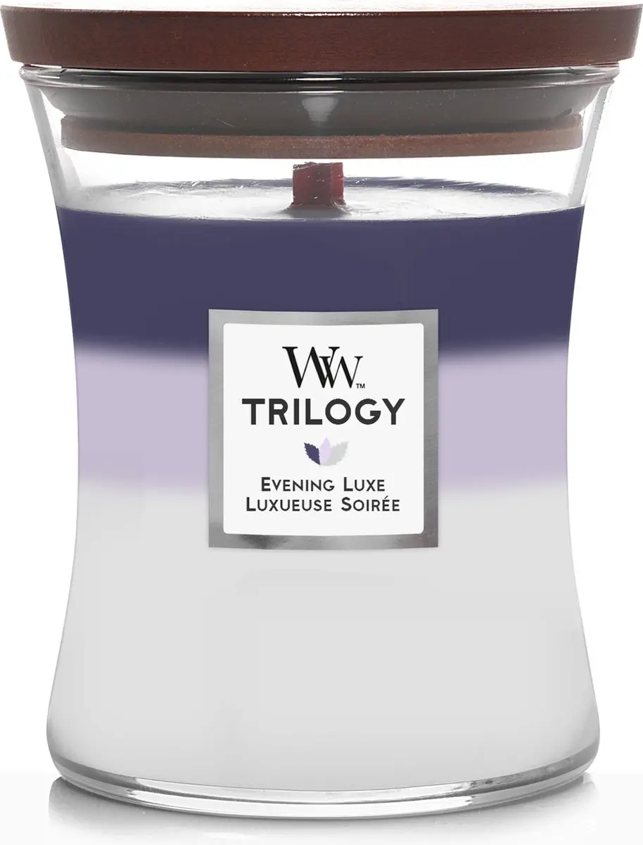 WoodWick Trilogy Medium Geurkaars Evening Luxe