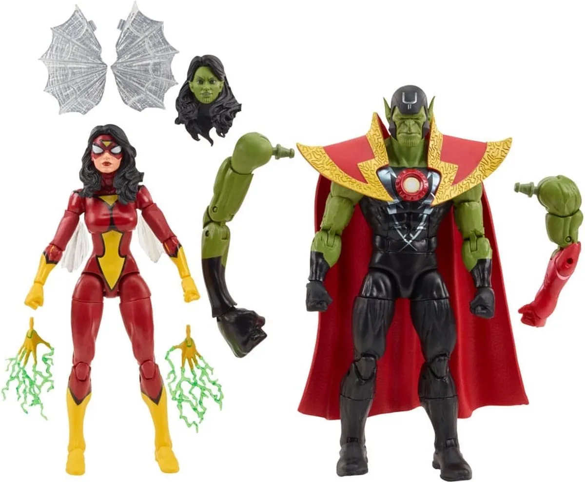 Marvel Legends Skrull Queen & Super-Skrull F70855L0 - Actiefiguur 15cm