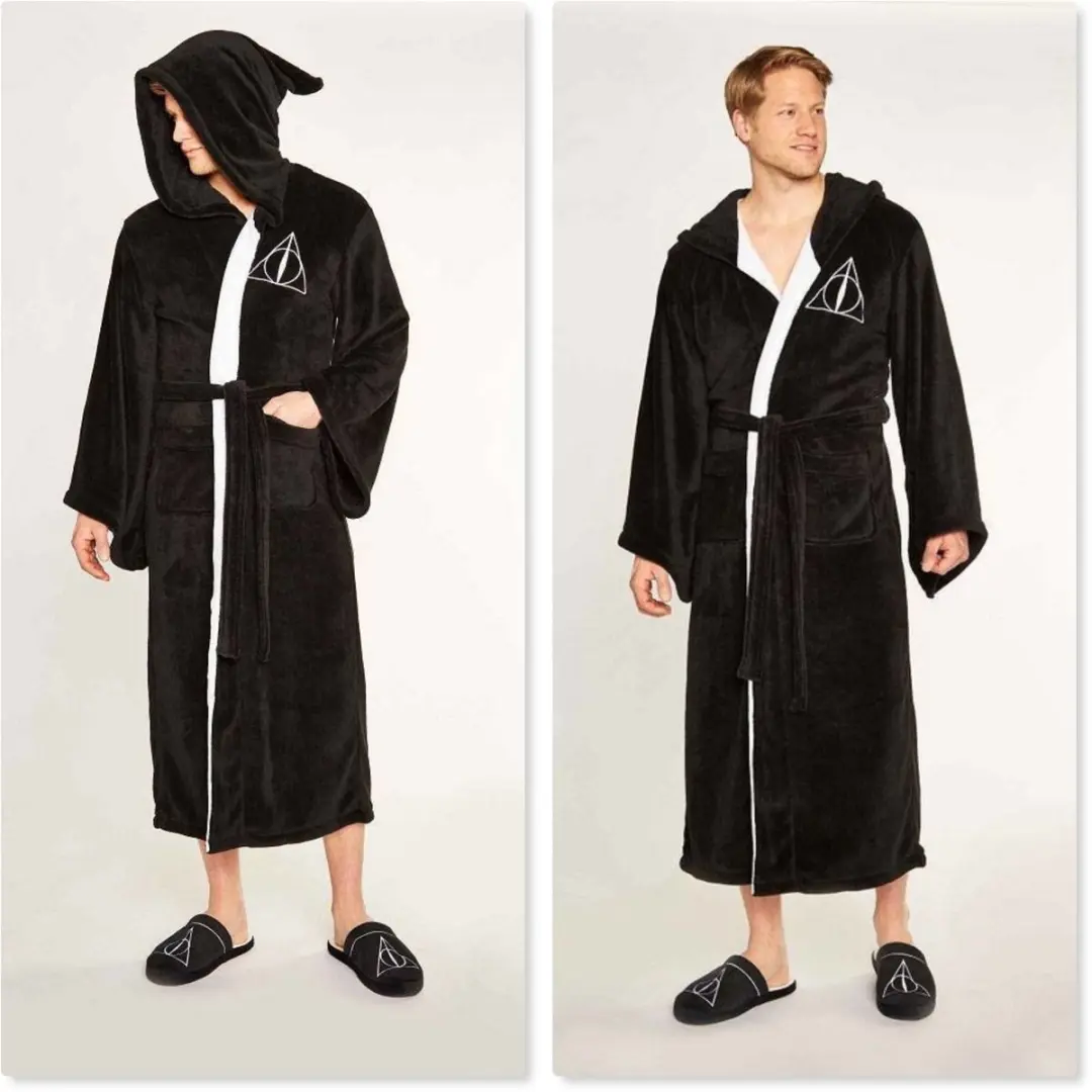 Badjas Harry Potter "Deathly Hallows" long version hooded oversized