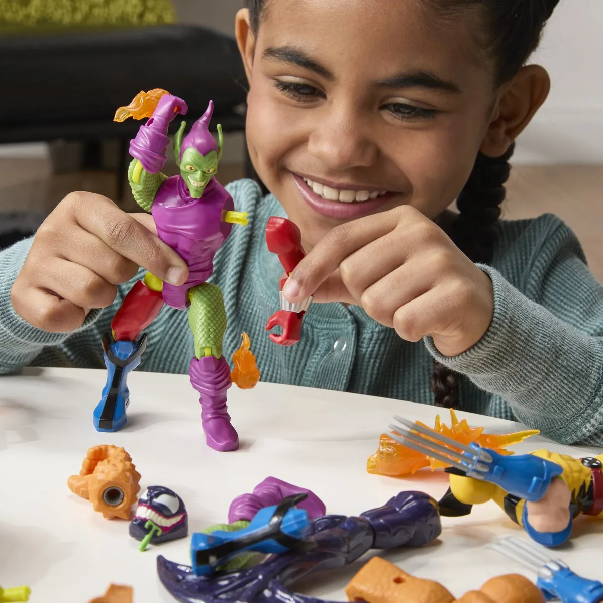 Marvel Green Goblin Spider-Man Mix-and-Match Actiefiguur - Multi - afbeelding 6 van 6